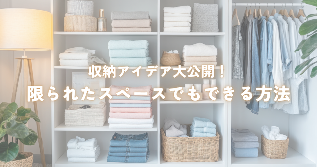 収納アイデア大公開！限られたスペースでもできる効果的な方法