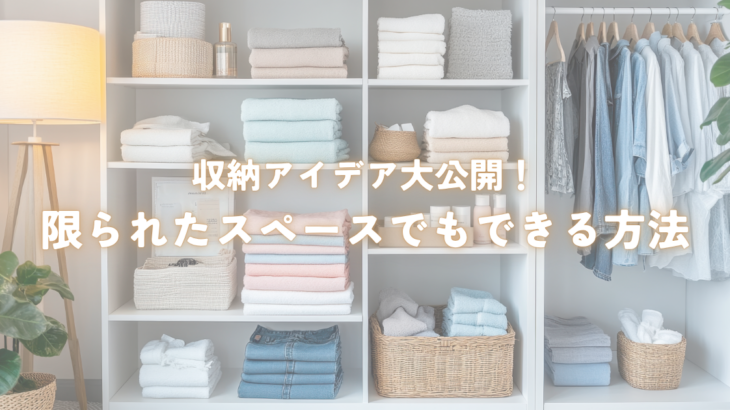 収納アイデア大公開！限られたスペースでもできる効果的な方法